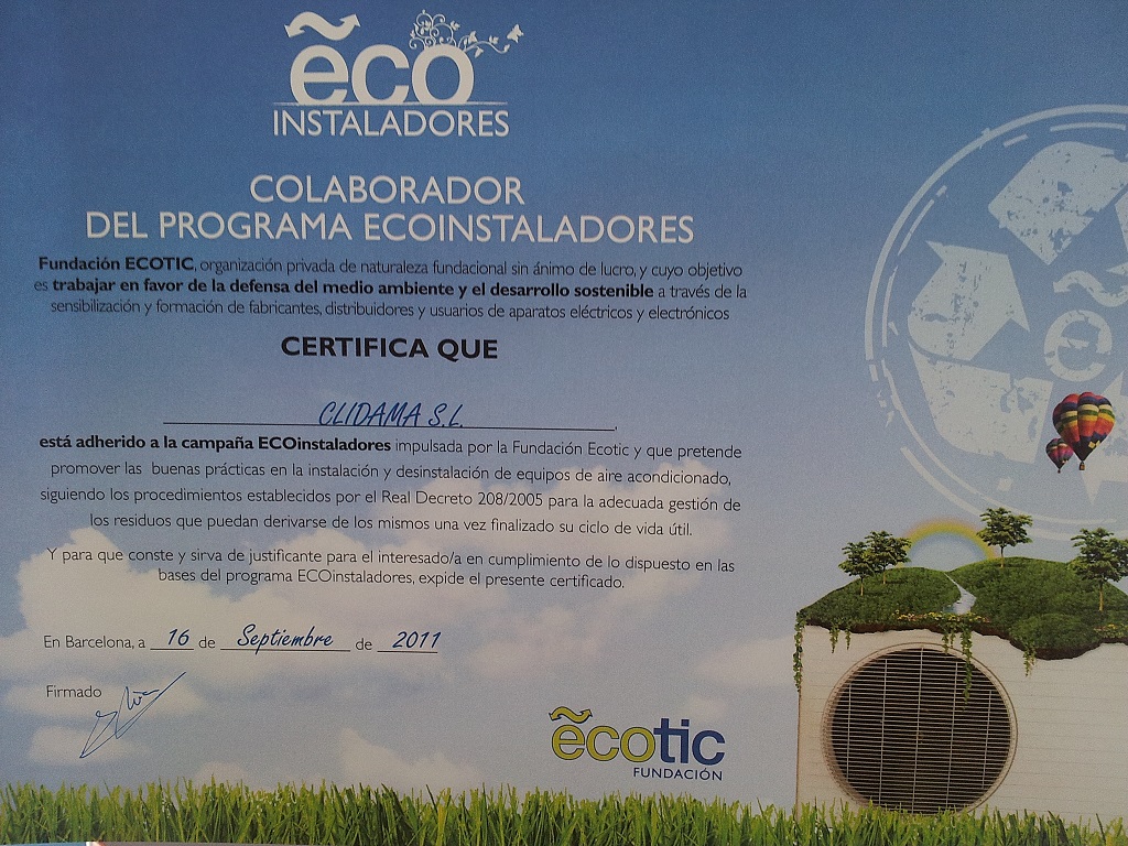 Certificado Fundación ECOTIC