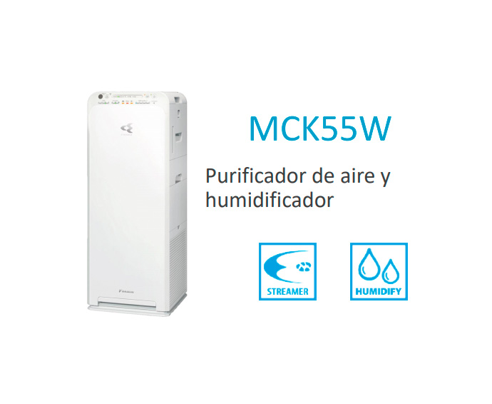 Purificador de aire y humidificador DAIKIN MCK55W